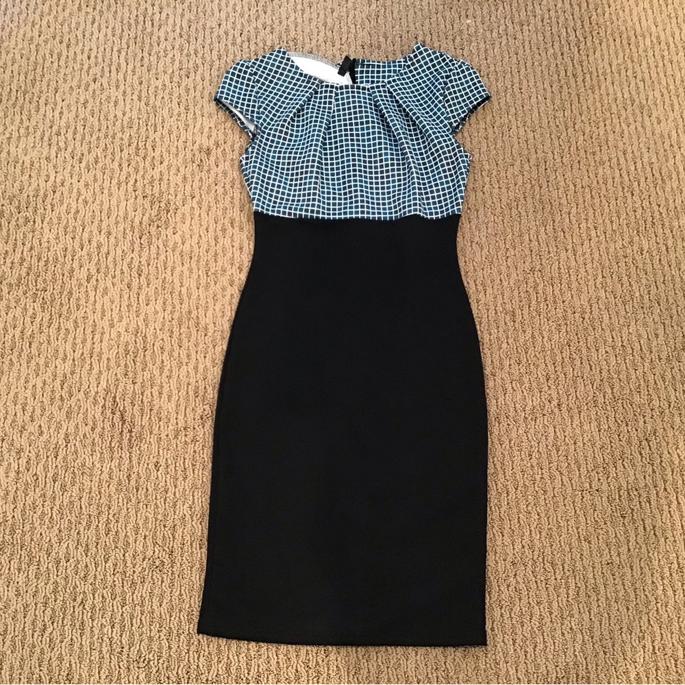 Shein Checkered top Bodycon Dress Small